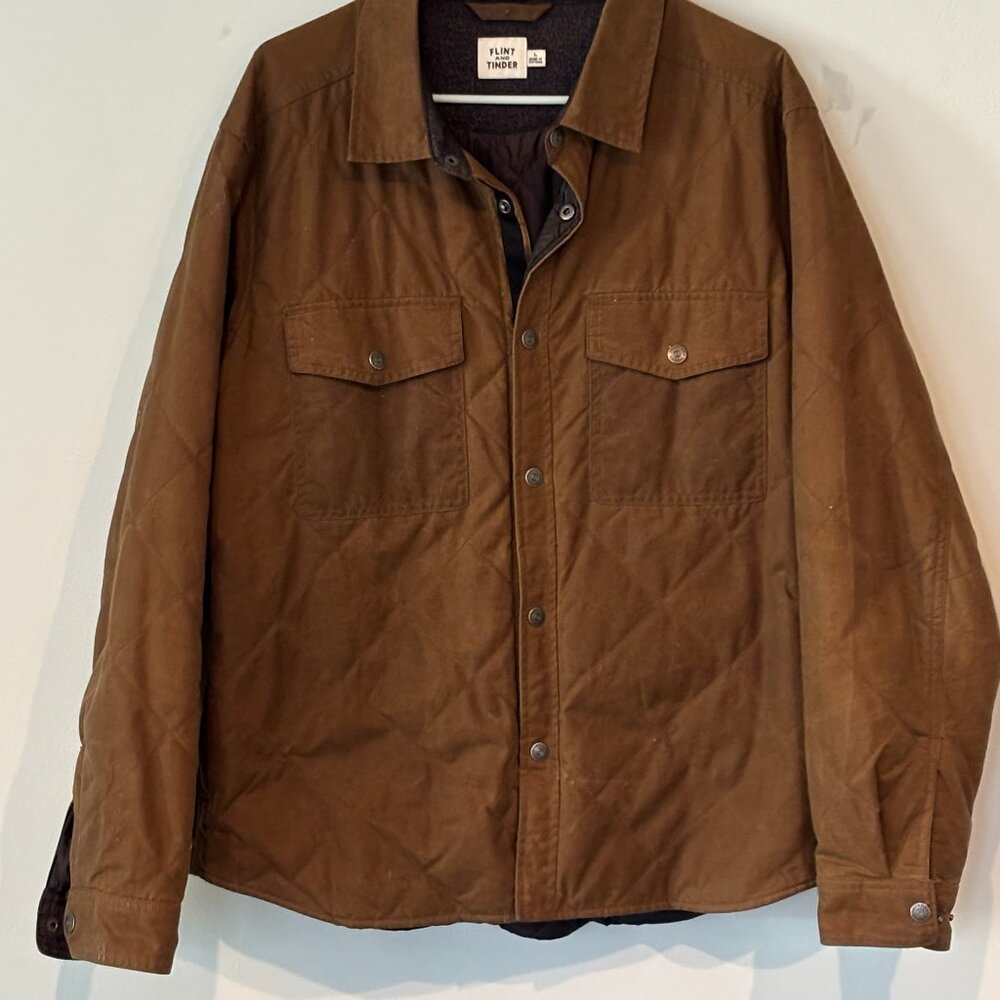 Flint and Tinder Favorites Icon Quilted Waxed Shirt Jacket